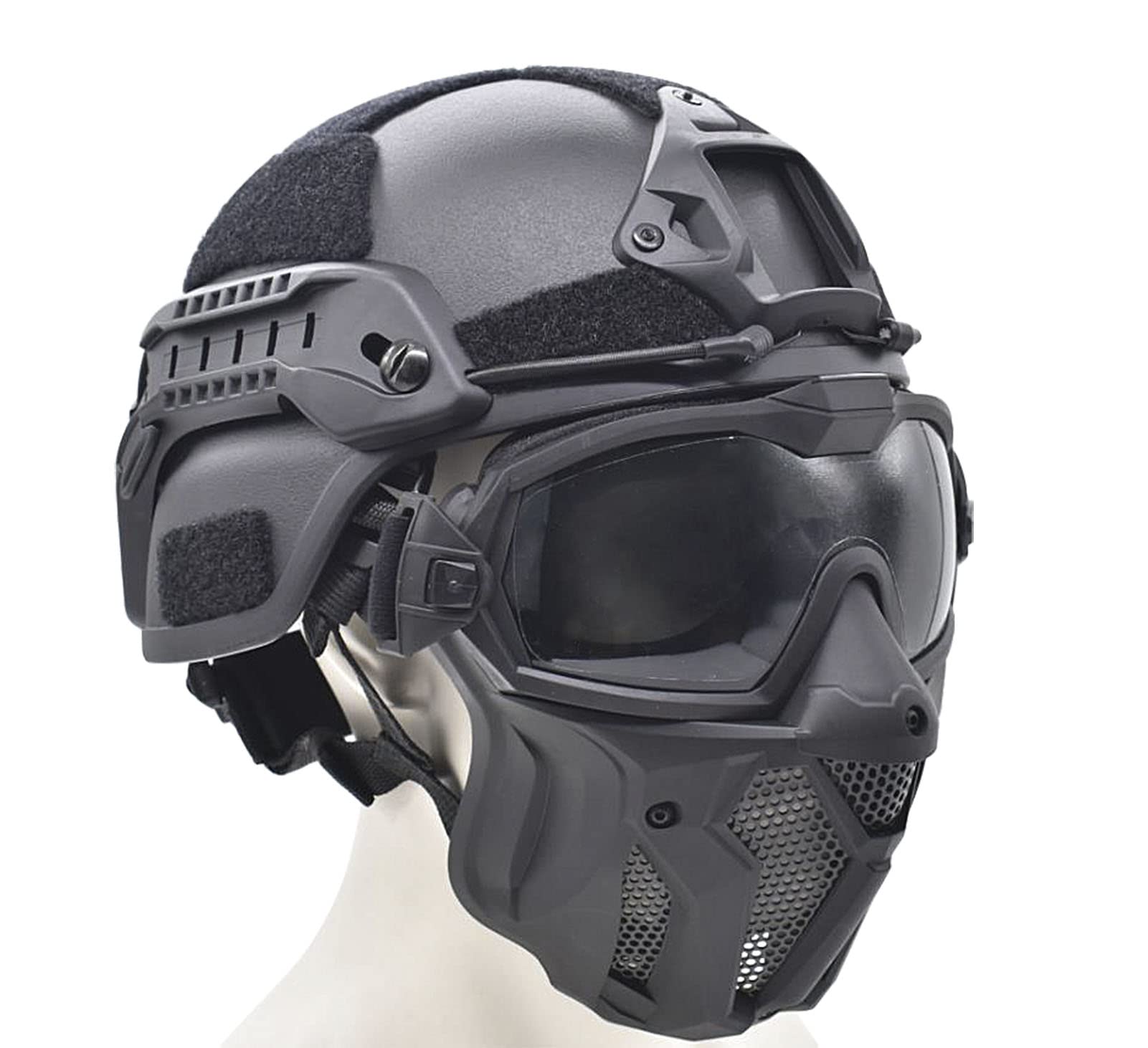 JFFCESTORE Skull Full Mask and Tactical MICH 2000 Style ACH Helmet ...