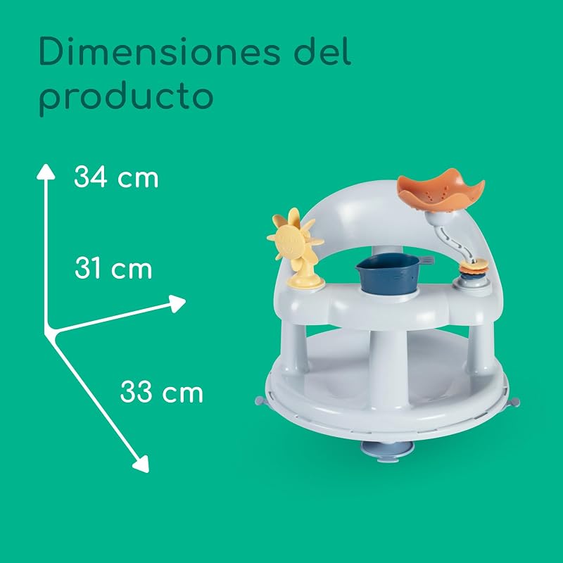Asiento de Baño Giratorio con Juegos, 0–10 kg, Blue