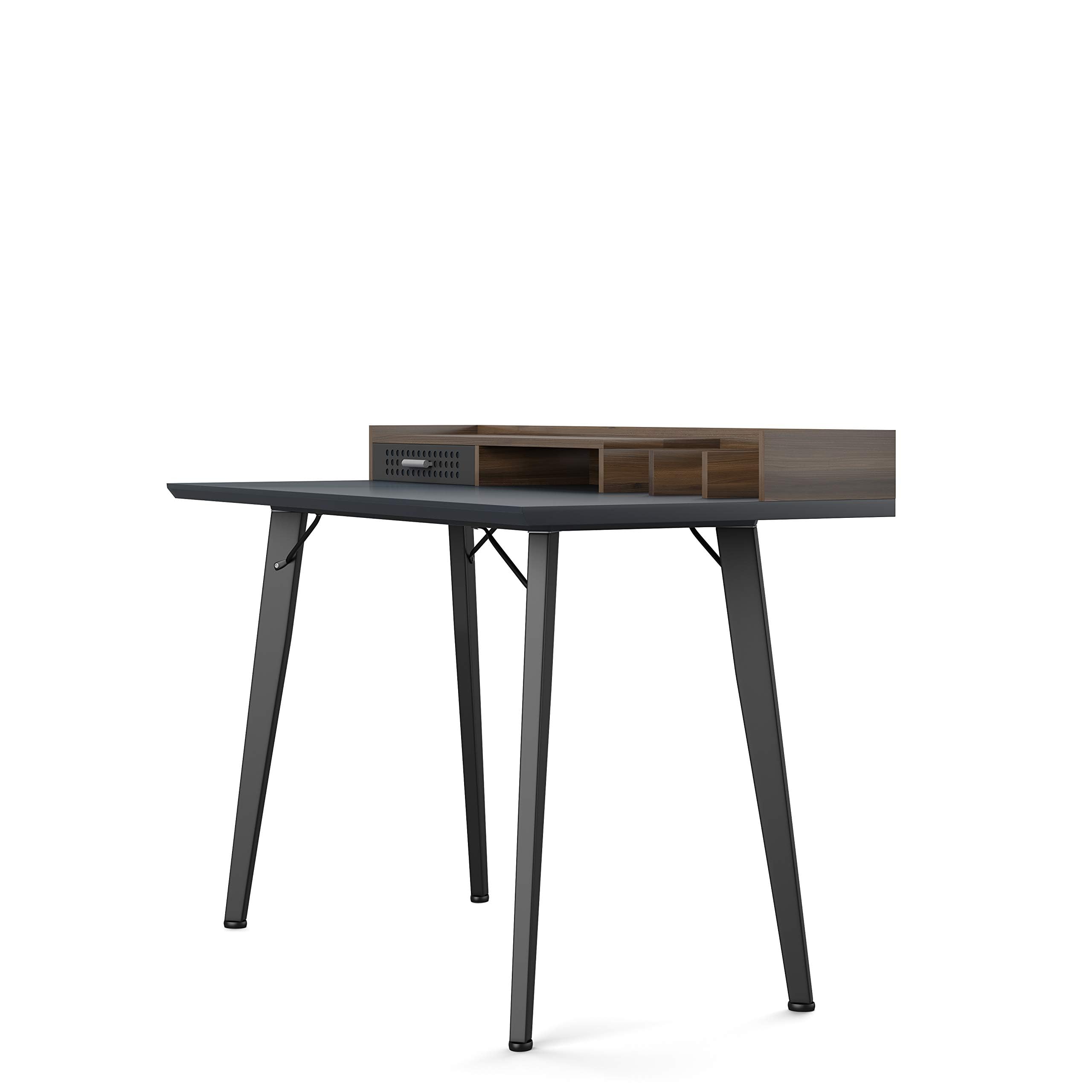 Alphason Memphis Desk in Grey, 60x120x90cm (DxWxH)