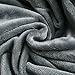 Luxury Collection Microplush Flannel Fleece Blanket | Ultra Soft 380 GSM Lightweight All-Season Anti-Static Throw/Blanket for Sofa Couch Bed (Twin (59'' x 78''), Azure Gray)