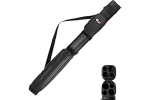 GSE Games & Sports Expert 2x2 Deluxe Hard Billiard Pool Cue Stick Carrying Case, Billiard Cue Case, Billiards Accessories (Several Colors Available)