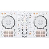 Pioneer DJ DDJ-FLX4 2-deck rekordbox and Serato DJ Controller - White, Limited Edition