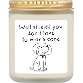 Get Well Soon Gifts for Women Men, Get Well Gifts for Women After Surgery, at Least You Don't Have to Wear A Cone Lavender Scented Candle for Home Decor, Surgery Recovery Gift for Woman