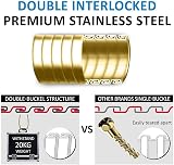 Hairstore Gold Stainless Steel Shower Hose 2m Flexible Bath Extension view 2