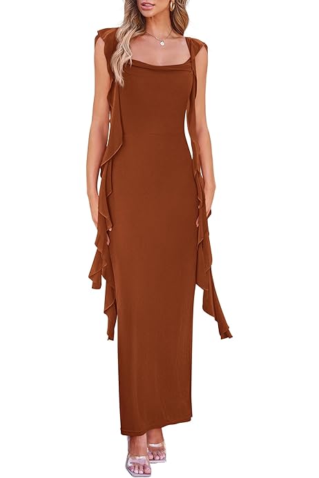 BTFBM Women One Shoulder Sleeveless Cocktail Dresses Bodycon  