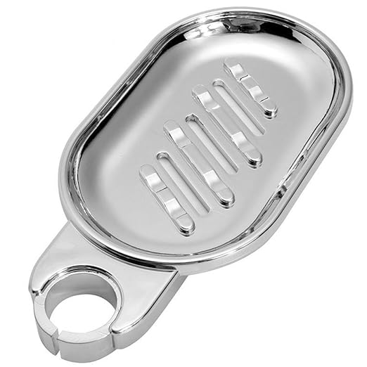 Convenient Clipon Soap Tray Soap Dish Adjustable Shower Rail Slide