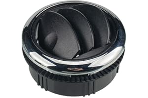 MACHSWON Universal Round Air Outlet Vent Air Conditioner Ceiling Vent Deflector for Car RV Bus 1 Pair Black