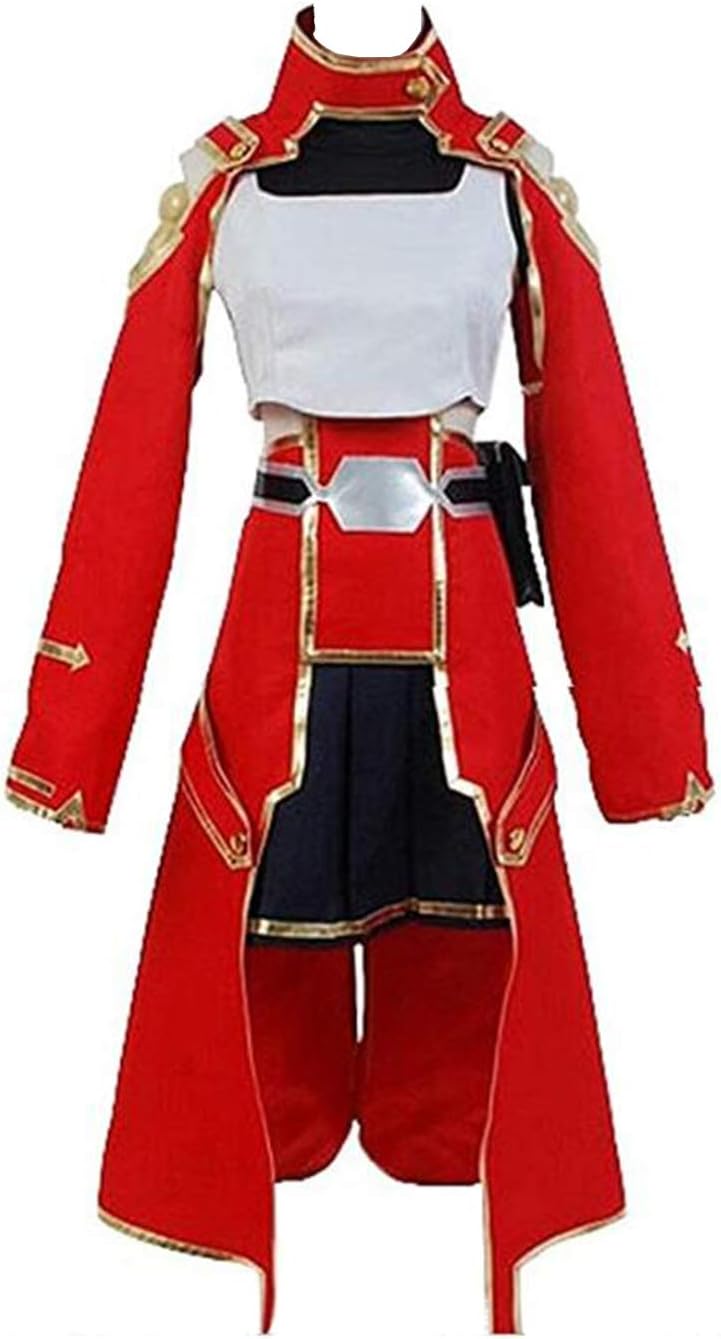HonRmon Sword Art Online Silica Keiko Ayano Battle Cosplay Costume Halloween Red Dress Outfit
