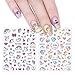 NICOLE DIARY 2 Sheets 3D Nail Stickers Unicorn Colorful Rainbow Star Heart Designed Manicure Nail Art Adhesive Transfer Sticker