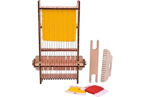 Sclmgo Wooden Weaving Loom Weaving Loom Hand Knitted Craft for Children