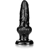 Black Dog Dildo 8" Big Realistic Animal Dildo with Suction Cup Canine Penis Cock Anal Sex Toys for Adult Lesbian