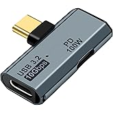 Seminer USB C OTG Adapter, Type C 100W PD Charging USB C to Dual USB C Splitter for iPhone 15 Pro Max, Google TV Chromecast 2