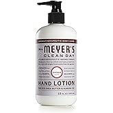 Mrs. Meyer's Hand Lotion for Dry Hands, Non-Greasy Moisturizer Made with Essential Oils, Lavender, 12 oz