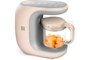 Baby Food Maker & Processor - Blender, Grinder, Steamer - Cooks & Blends Healthy Homemade Baby Food in Minutes - Self Cleans 