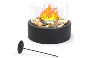 COPREE Tabletop Fire Pit Bowl - Indoor/Outdoor Mini Fireplace, Portable Small Table Top Firepit, Smores Maker & Housewarming Gift for Women Mom Her Wedding - Stylish Home Decor for Patio, Balcony, and More