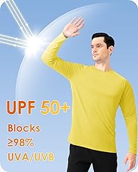 Boladeci Mens Long Sleeve T Shirts UPF 50+ Sun