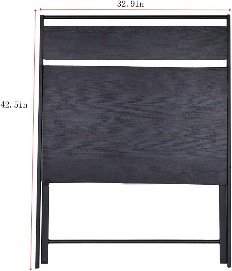 Folding Study Computer Desk - Writing Desk Portable Small Lazy Foldable Table Laptop Desk for Small Space,Free Installation Home Office Desk (Black): Kitchen & Dining