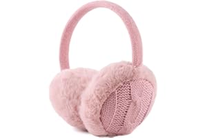 OMUKY Winter EarMuffs for Kids Toddler Knitted Ear Cover Plush Outdoor Children Cold Weather Ear Warmer