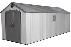 Lifetime 8 x 20 Ft. Outdoor Storage Shed, Gray