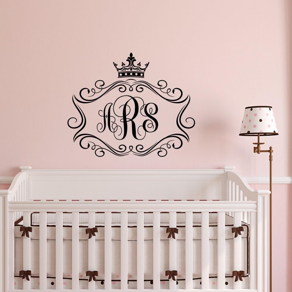nursery initials wall art