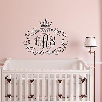 nursery initials wall art