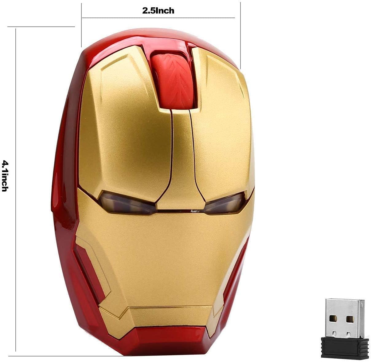 Fitzladd Wireless Mouse Cool Mice 2.4 G Portable Mobile Computer Click Silent Mouse Optical Mice with USB Receiver - Image 4