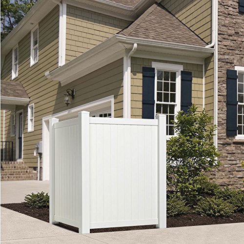 Outdoor Essentials White Vinyl Privacy Corner Accent Fence Pricepulse