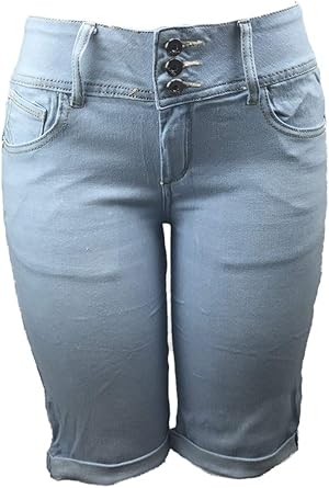 womens skinny bermuda shorts