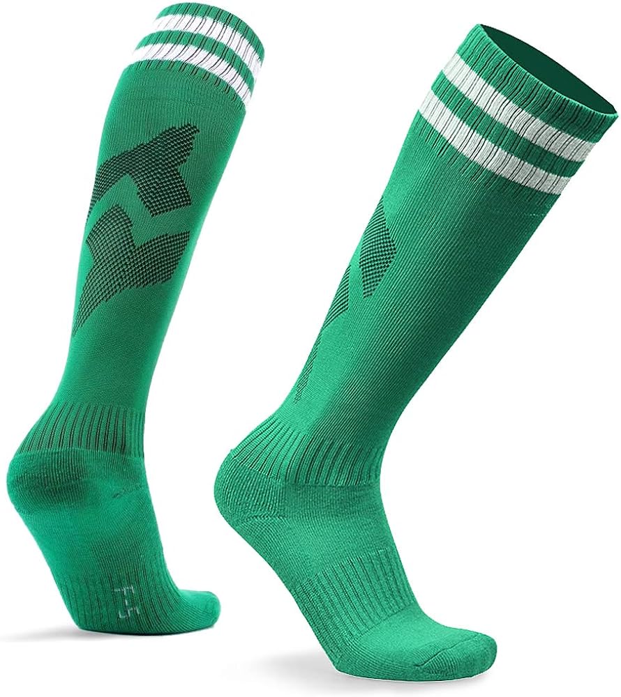 Walmeck Soccer Socks Skidproof Breathable Footbll Socks Adults Children