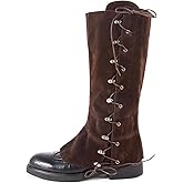 Degpum Pirate Boots Covers Renaissance Medieval Boots Covers Knight Boot Covers for Halloween Costume Cosplay