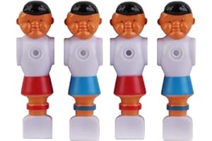 STERLING GAMING 2 Red and 2 Blue Old Style Foosball Men 4 Players w/Ears Fits 5/8 inch Rods