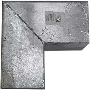 Gartenpirat Conector Poste Madera Cuadrado, Esquina, 9x9 cm, Acero