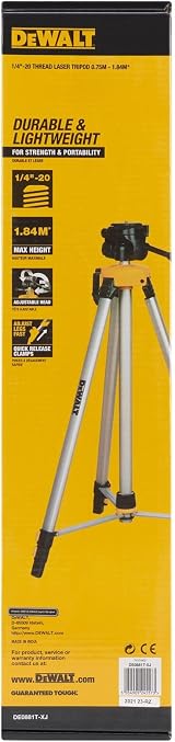 DEWALT Mini Tripod 1.7M 1/4 Inch Mounting Thread DE0881T view 4