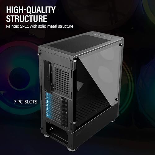 GOLDEN FIELD Z20 Computer Case ATX Gaming PC Case E-ATX/ATX/ITX/M
