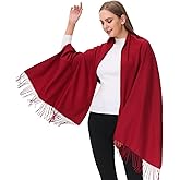 OHAYOMI Pashmina Shawl Wraps Cashmere Feel Soft Scarves Winter Warm Fashion Scarf Women Evening Dresses Wedding Bridesmaid