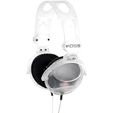 Koss CL/20 Clear Retro 90s Style On-Ear Headphones, Wired Plug | Transparent Design, 3.5mm Jack, Adjustable Headband, Leatherette Cushions