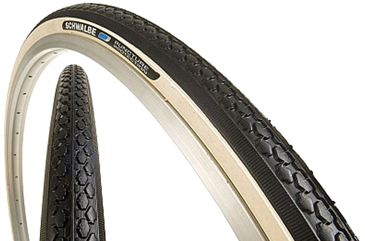 Schwalbe Classic HS 159 Tyre - Active - Rigid - Black/White Sidewall - 27 x 1.1/4