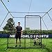 Fortress Regulation L-Screen [7ft x 7ft] | Premium Pitcher Protector Screen | Baseball Practice Equipment