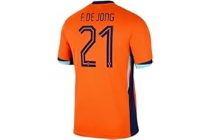 PRO SOCCER SPECIALISTS F. De Jong #21 Netherlands Home Soccer Jersey Eurocopa2024