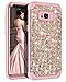 Hekodonk Compatible Galaxy S8 Case, 3D Luxury Sparkle Glitter Shiny Heavy Duty Shockproof Full-Body Protective Cover High Impact Hybrid Case for Samsung Galaxy S8 - Bling Rose Gold