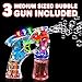 ArtCreativity Light Up Bubble Gun - Set of 3 - Medium Lightweight Design - Perfect for Summertime - Fun, Engaging and Entertaining - Party Favor, Amazing Gift Idea Boys Girls - Batteries Included