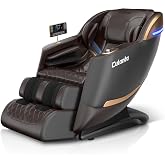 Massage Chair Full Body 53" SL-Track Zero Gravity Shiatsu, Brown | Full-Body Airbags, 5 Modes, 6 Techniques, Body Scan, Foot 