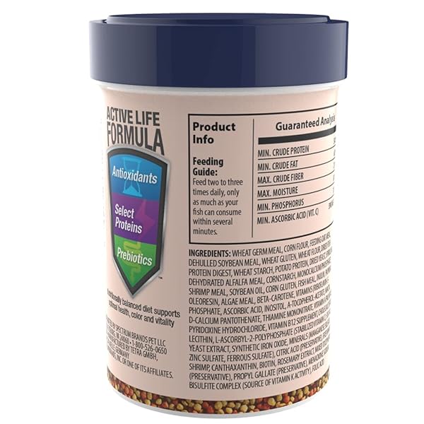 TETRA GOLDFISH VARIETY PELLETS, BALANCED DIET, 1.87 OUNCE