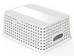 WYT 12-Pack Plastic Small Shelf Storage Weave