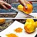 Fayogoo Multifunction Lemon Grater & Zester with Stainless Steel Blade Grips for Cheese, Chocolate, Lemon, Ginger & Potato,Kitchen Handheld Grating Tools & A Peeler,2 Pack
