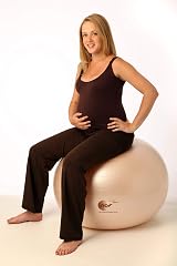 nbf Natural Birth & Fitness Birthing Ball with Pump 55/65/75cm Anti-Burst Pale view 6