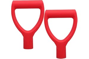 Generic 2pcs D-Shaped Plastic Shovel Handle Replacement for Snow Shovel and Garden Tools Sturdy Snow Removal Accessory