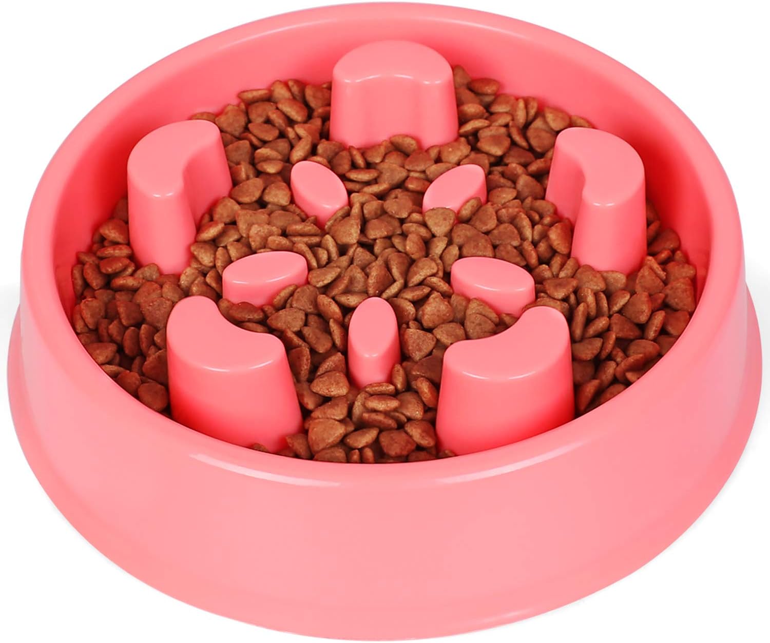 JASGOOD Slow Dog Bowl,Fun Slow Feeder Dog Bowl,Anti-Gulping Dog Slow Feeder Stop Bloat,Slow Eating Dog Bowl