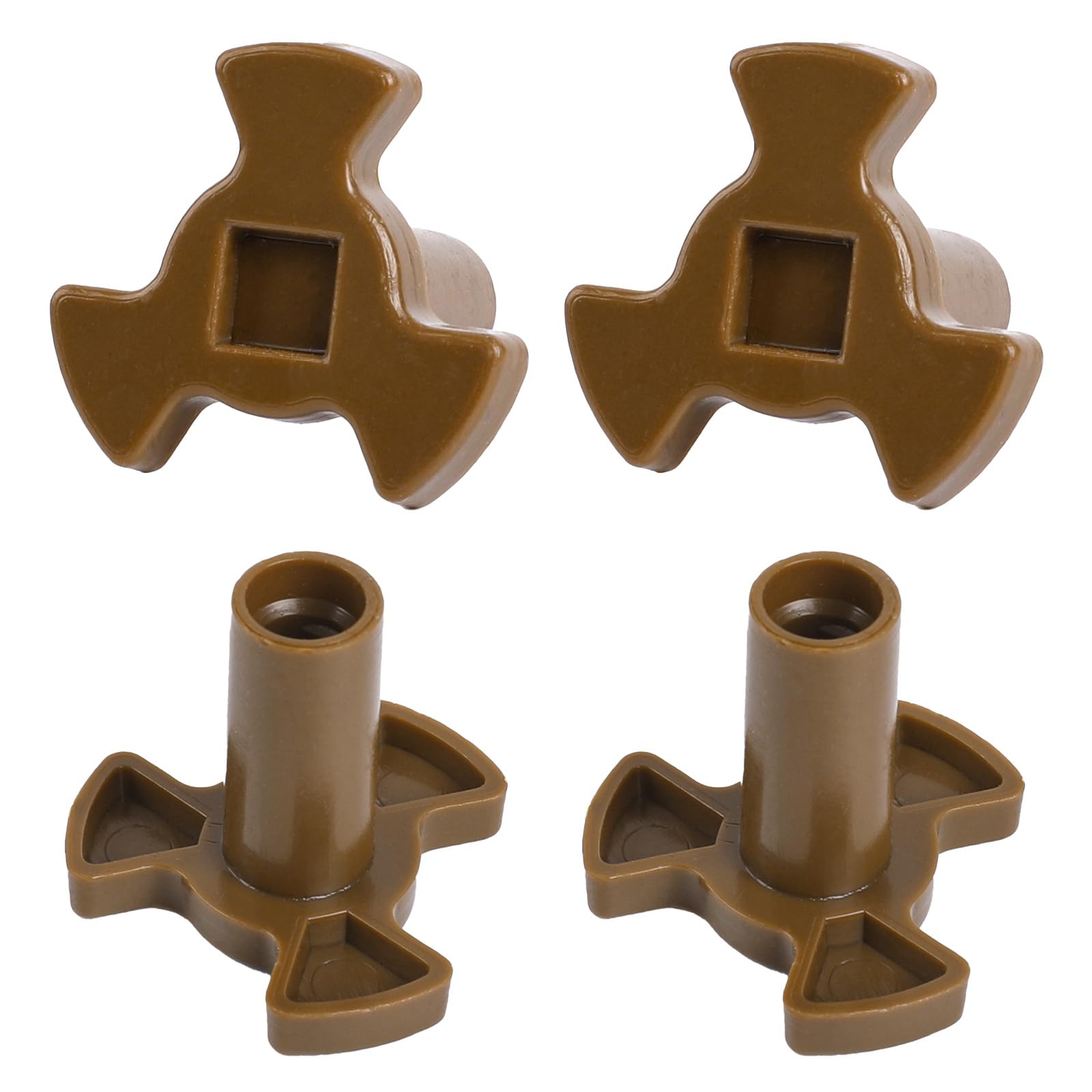 Photo 1 of **3 Pcs Microwave Turntable Coupler, Microwave Oven Replacement Parts Spinner Turntable Roller Guide Support Accessories for Glass, Tray Drive Coupling Replacement Parts