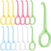 Aligner Removal Tool 15 Pcs, Clear Invisalign Remover Tool for Retainers | Invisalign Pull Tool Hook for Easy Denture, Brace Removal Kit, Invisalign Essentials
